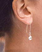 Morning Dew small Earring Silver