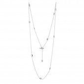 Morning Dew long Necklaces silver