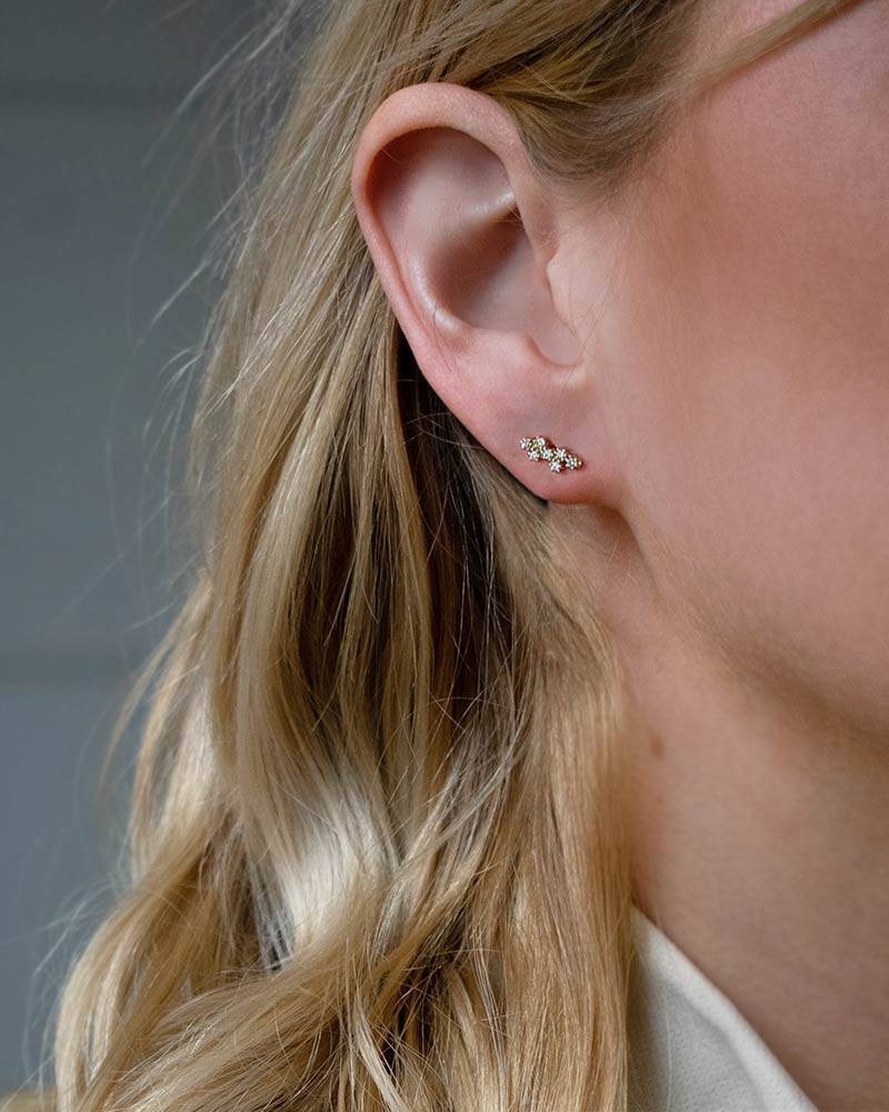 Milky Way drop Earring Gold