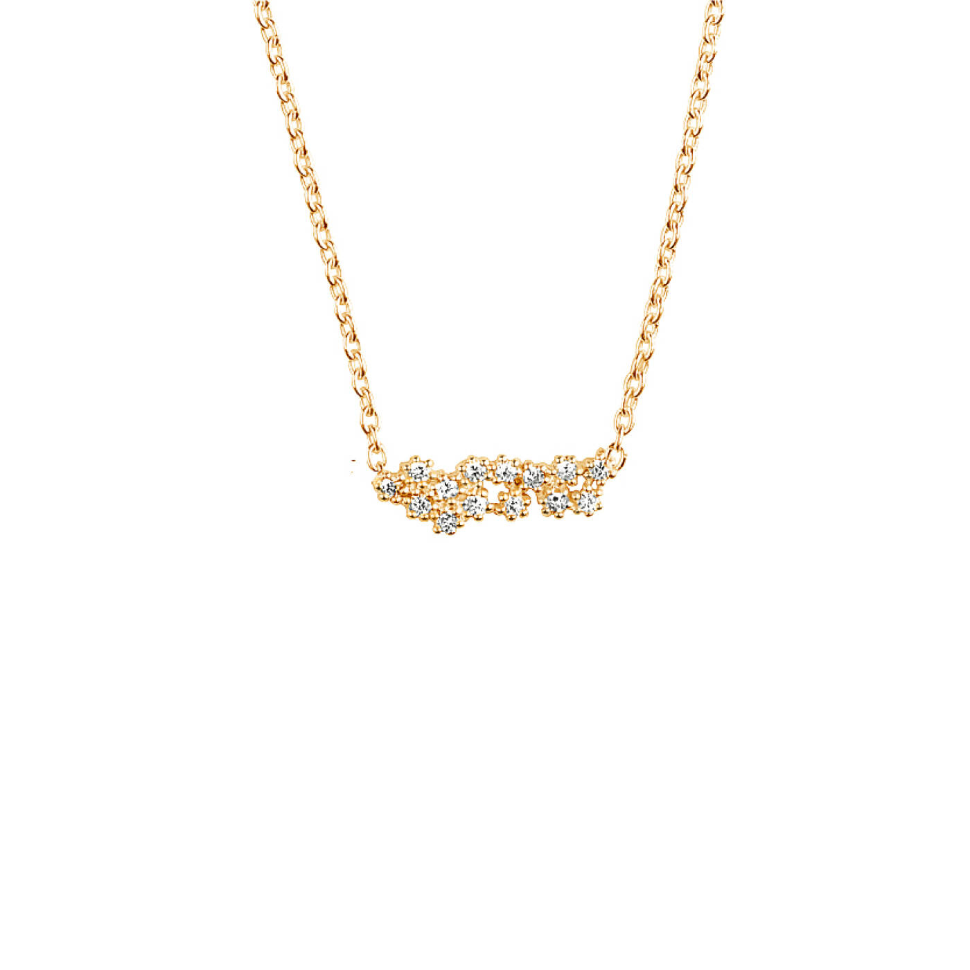 Milky Way single Necklaces Gold
