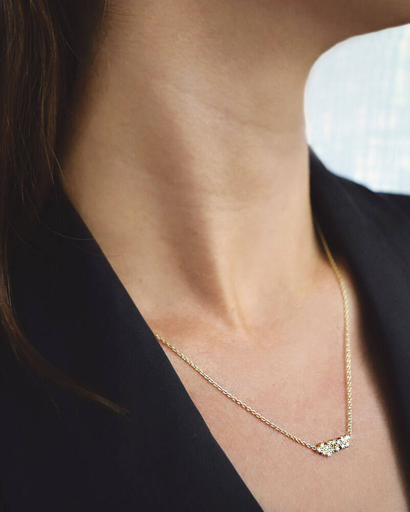 Milky Way single Necklaces Gold