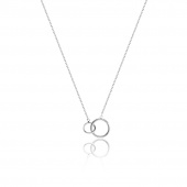 Mini Circle Necklaces (silver) 40-45 cm