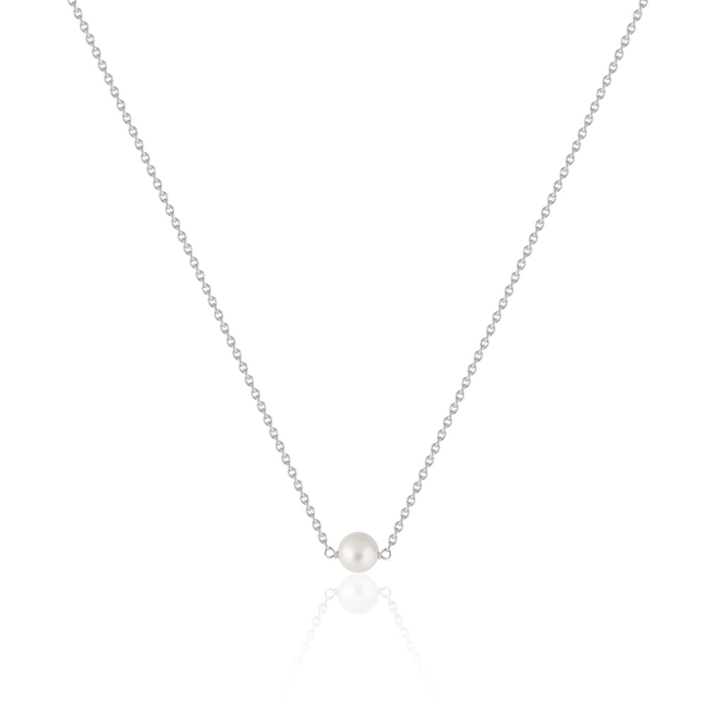 Pearl Necklaces (silver) 40-45 cm