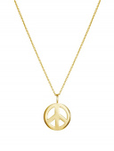 Peace Large Necklaces (Gold) 42 cm