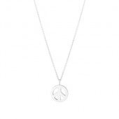 Peace Large Necklaces (silver) 42 cm