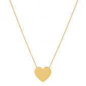 Heart Large Necklaces (Gold) 42 cm