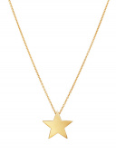 Star Large Necklaces (Gold) 42 cm