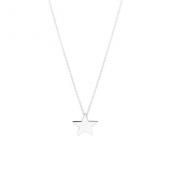 Star Large Necklaces (silver) 42 cm
