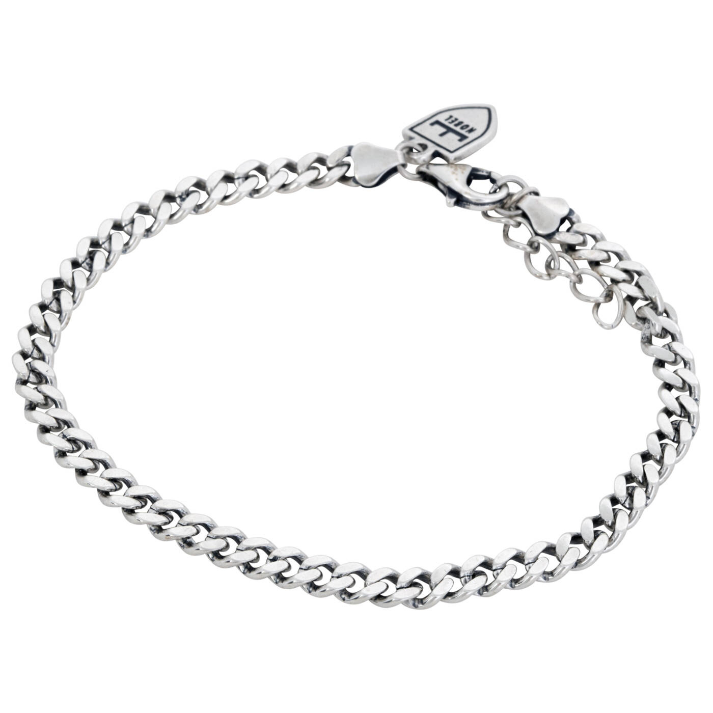 SilverBracelets pansar 19,5+3cm