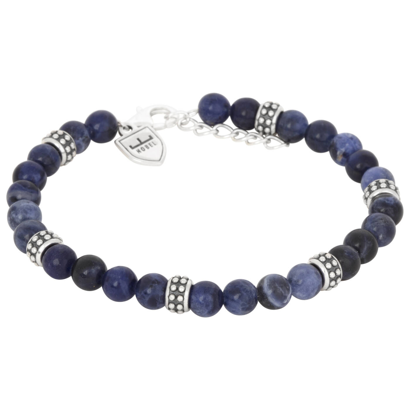Silver/beadsBracelets Lapis Lazur. 19,5+3cm