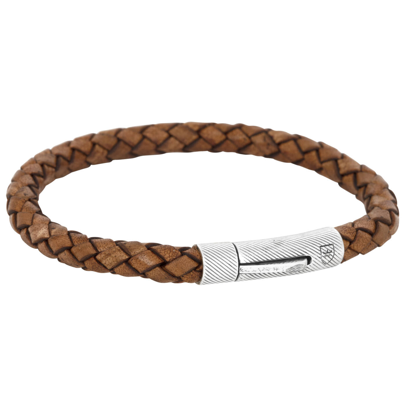 Silver/läderBracelets brunt