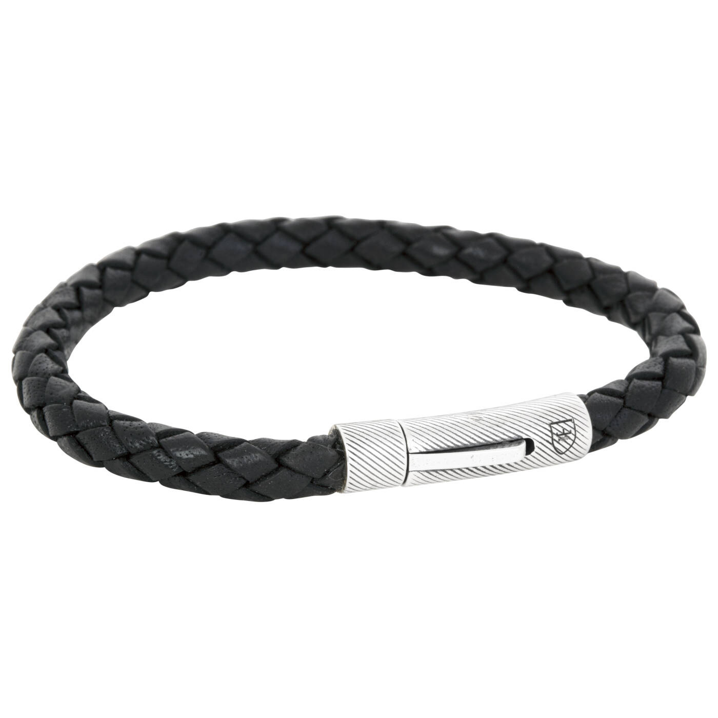 Silver/läderBracelets svart