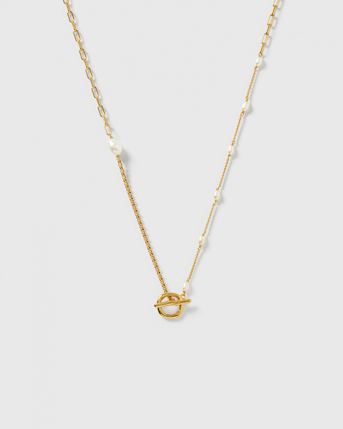Paxton Short Necklace Gold