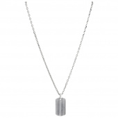 SilverNecklaces med hänge. 50+5cm