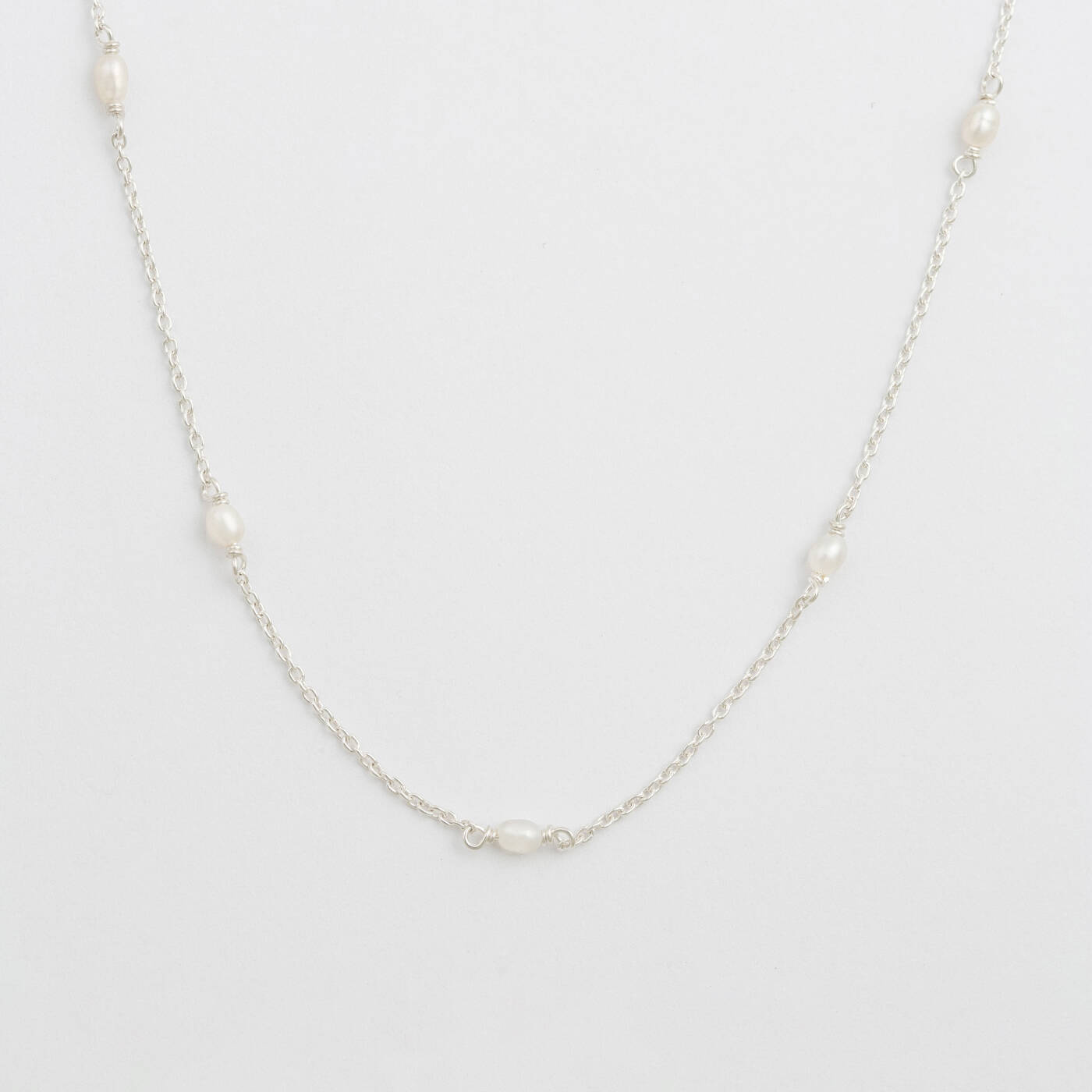 Treasure Multi Pearl Necklaces Silver