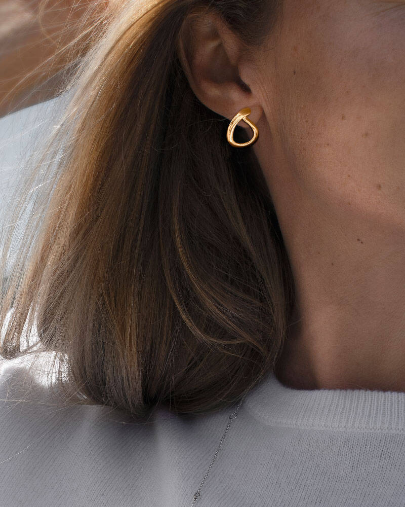 Ocean small Earring Gold