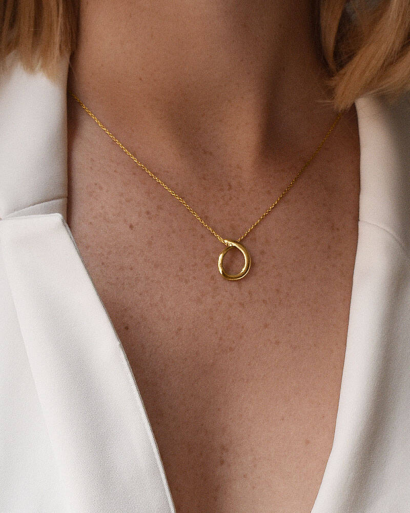 Ocean small single Necklaces Gold