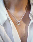 Ocean small single Necklaces silver