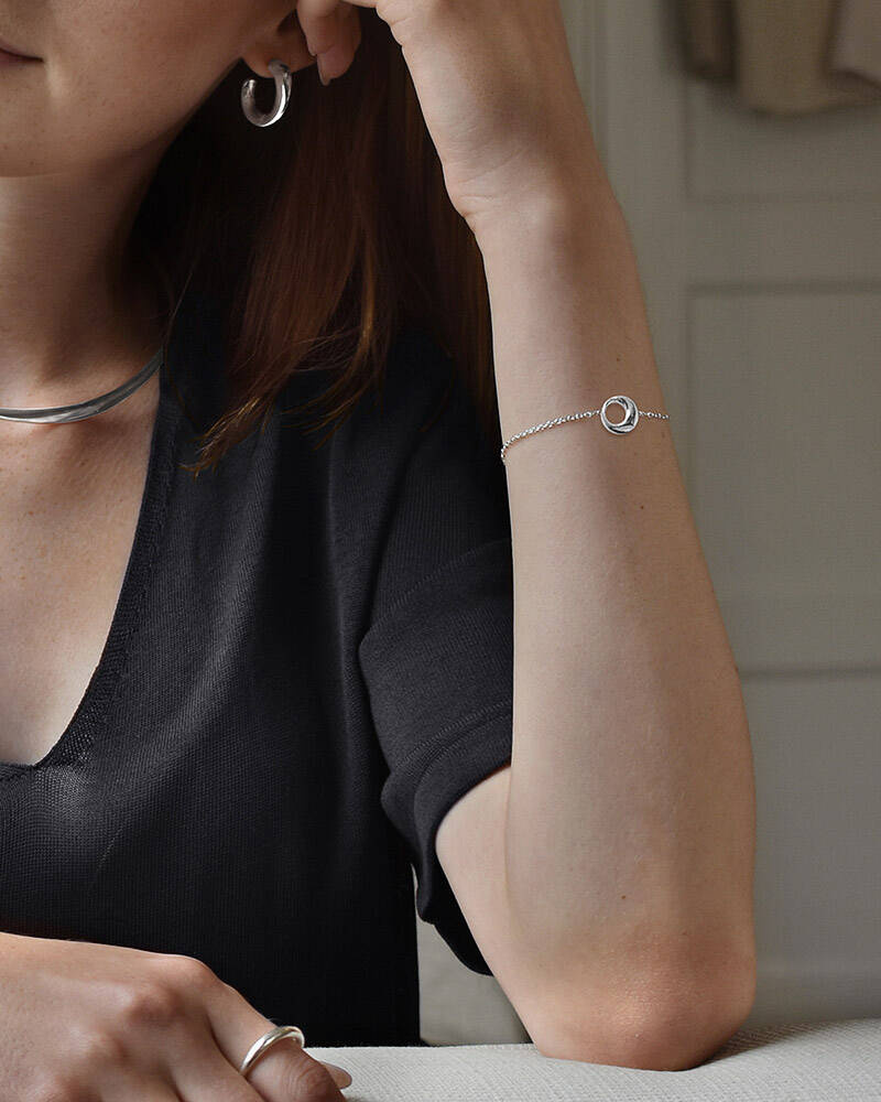 Orbit drop Bracelets silver