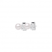 Petite Pearl single studs Silver Petite Pearl single studs Silver