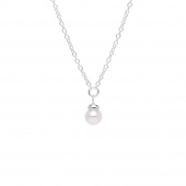 Petite Pearl single necklace silver Petite Pearl single necklace silver