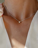 Petite Pearl Necklaces silver