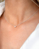 Petite Pearl Necklaces silver