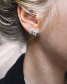 Rocky Shore medium Earring silver