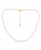 Pastel Pearl Necklace Gold