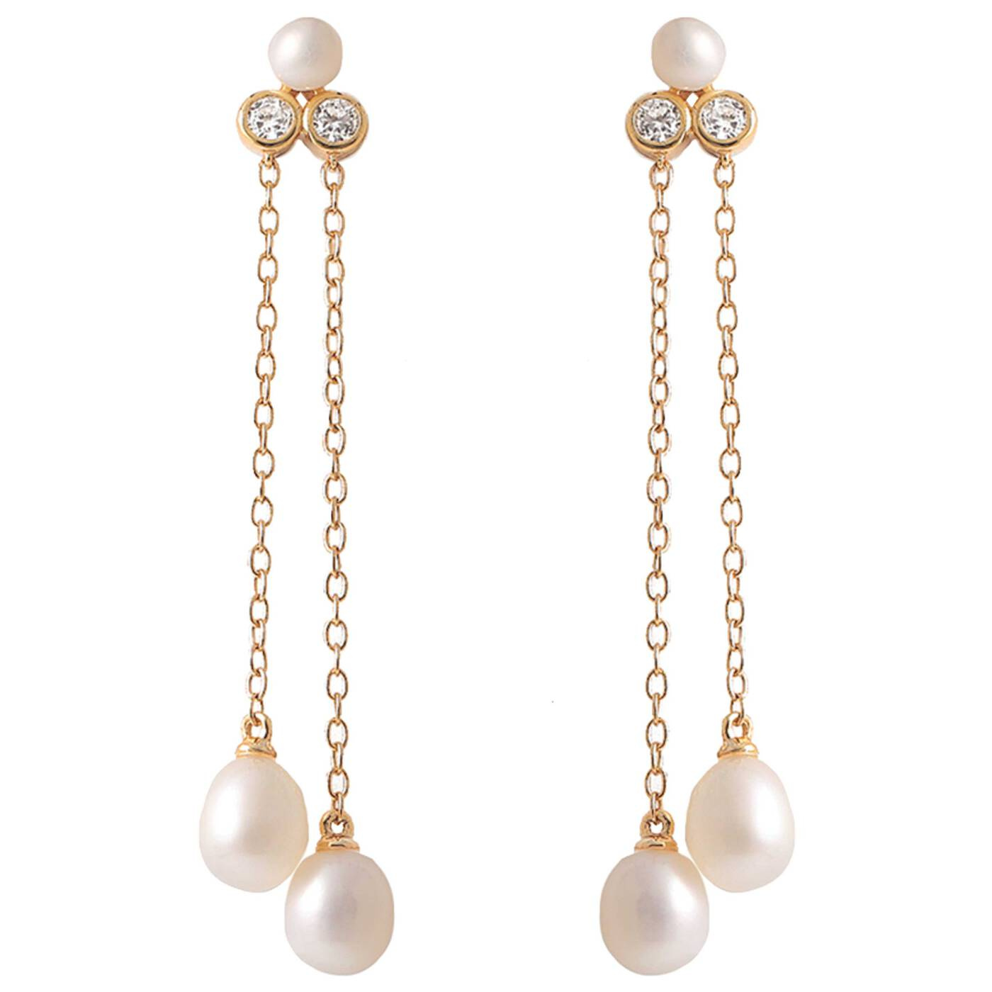 Agnes chain Earrings Gold