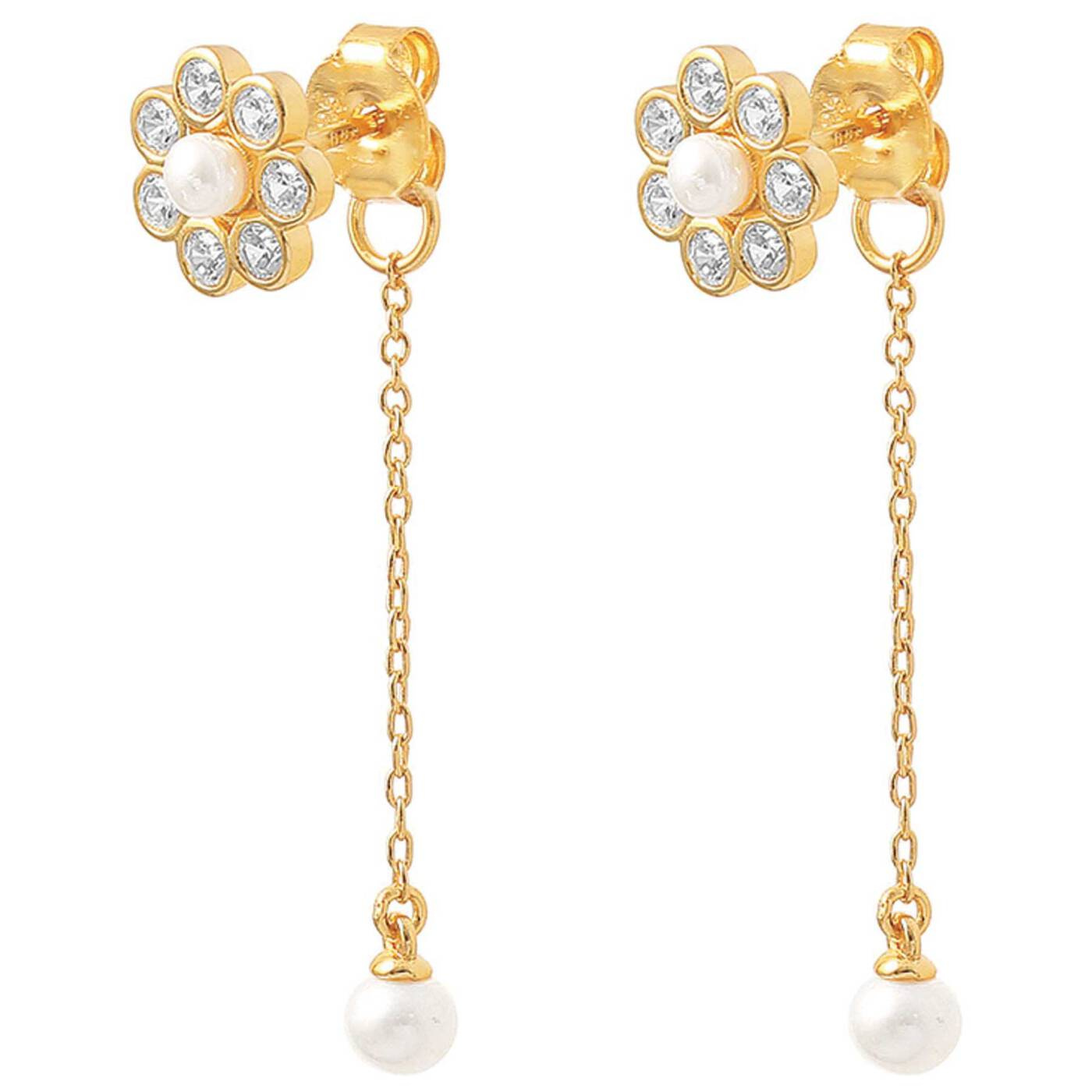 Aya flower Earrings Gold
