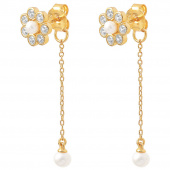 Aya flower Earrings Gold