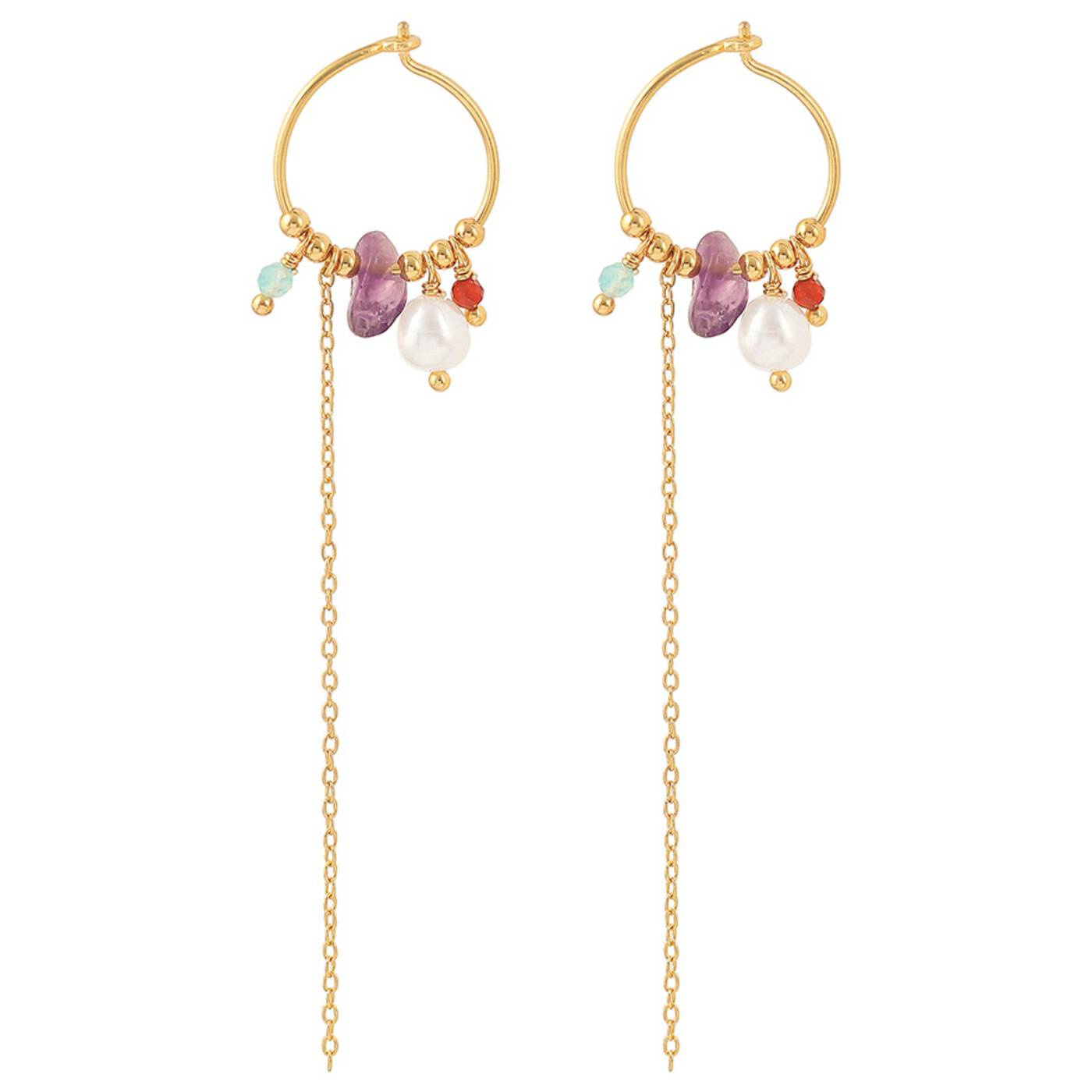 Victoria hoops Earrings Gold