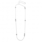 Orbit Long Necklaces silver 90 cm