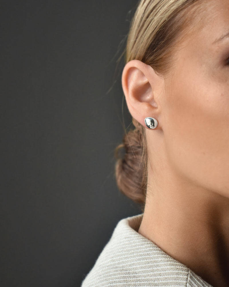 Stardust Earring polished silver