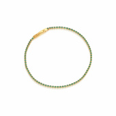 ELLERA Bracelets Grön zirkonia Gold