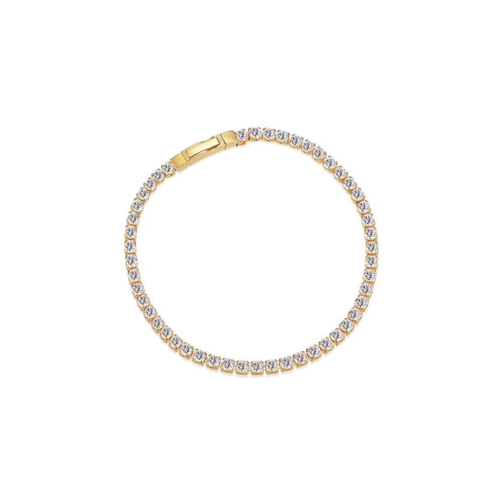 Ellera Grande - 18k Goldpläterad, med vita zirkoner Bracelets
