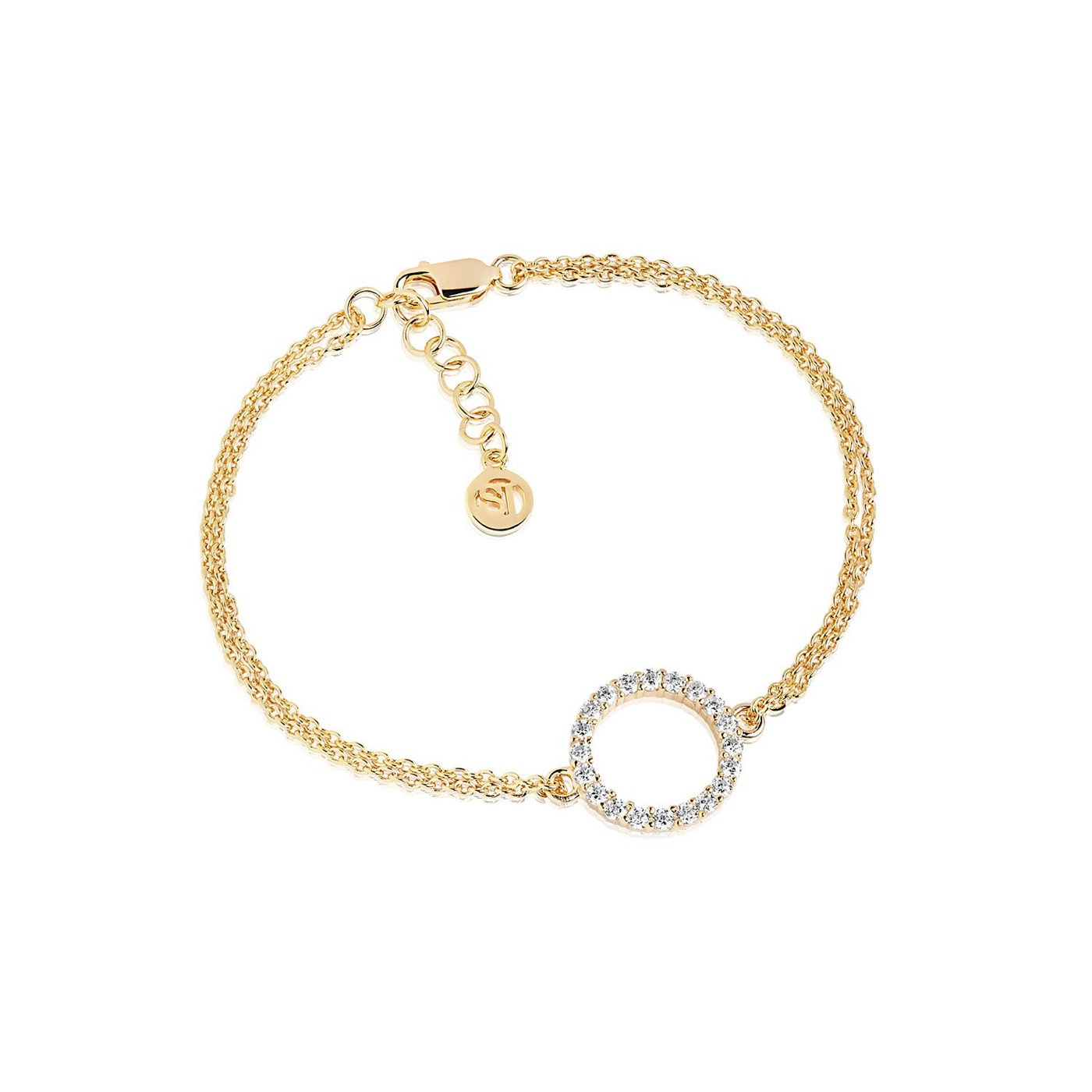 BIELLA GRANDE Bracelets White Zirkoner (Gold)