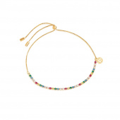 ELLERA TENNIS Bracelets Multi-coloured Zircons (Gold)