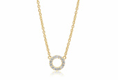BIELLA PICCOLO Necklaces White Zirkoner (Gold) 45 cm