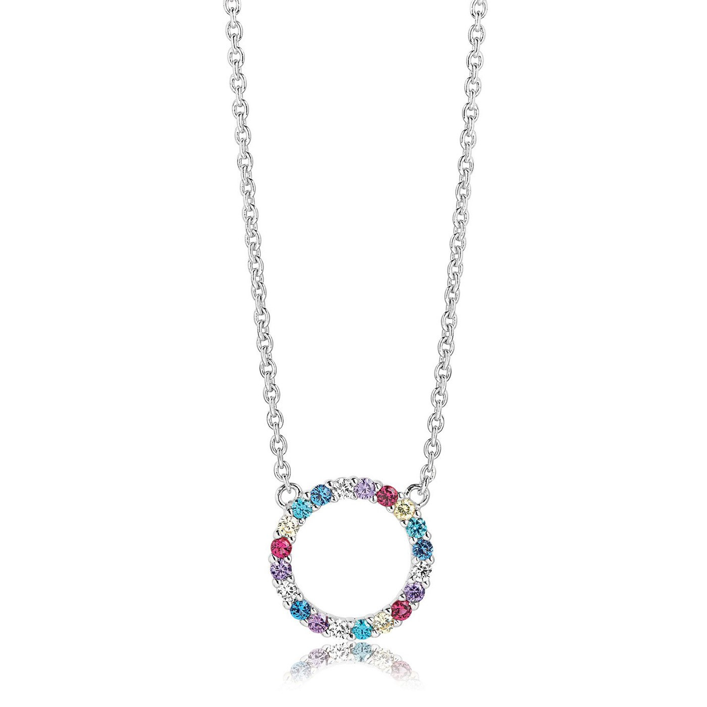 BIELLA GRANDE Necklaces Multi-coloured Zircons (silver)