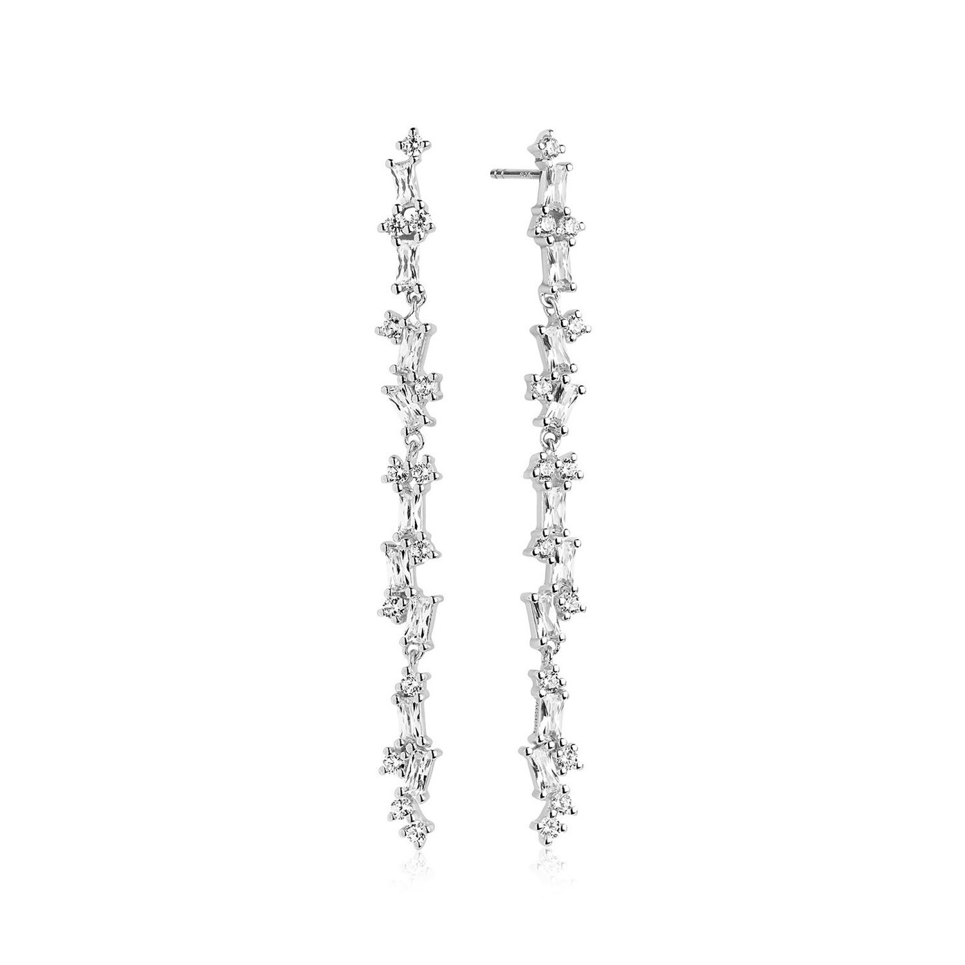 ANTELLA LUNGO Earring White Zirkoner (silver)
