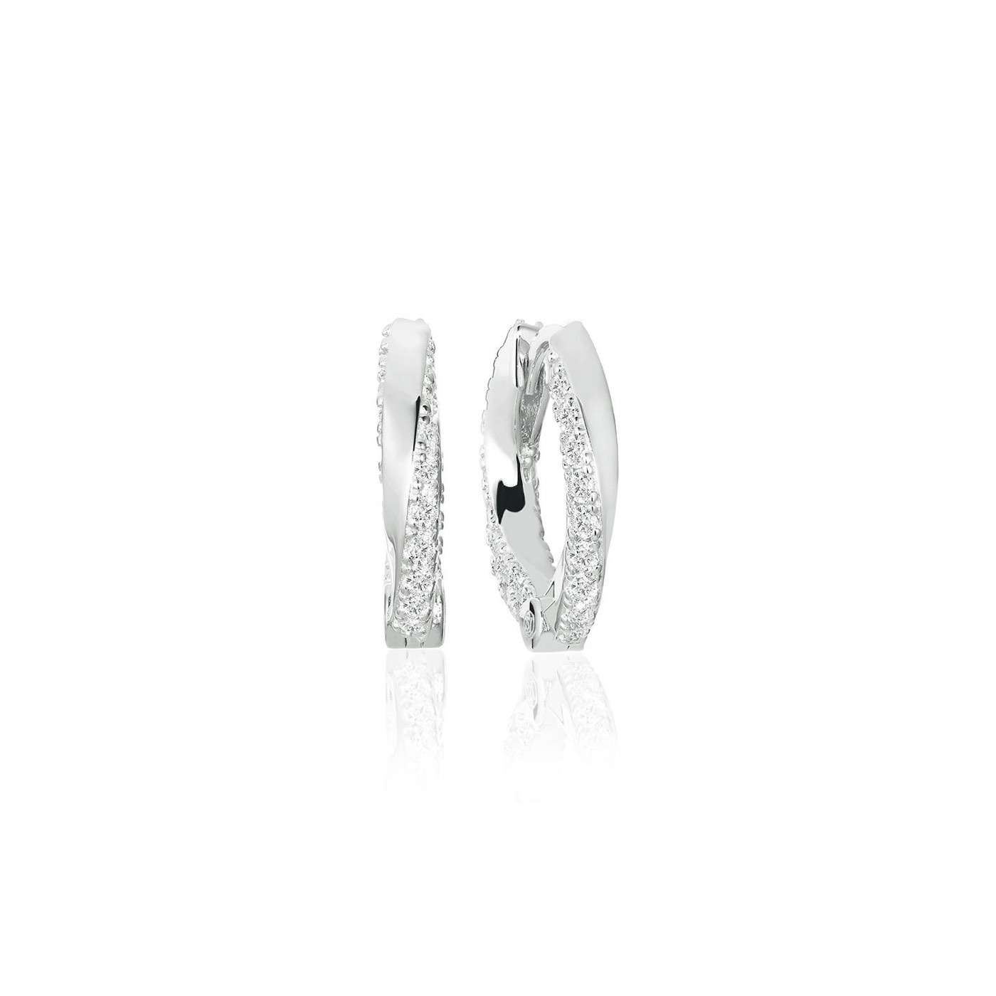 FERRARA MEDIO Earring White Zirkoner (silver)
