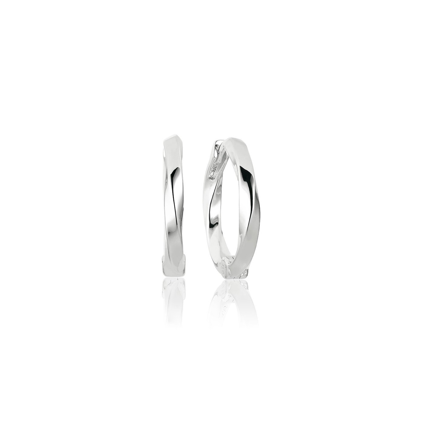 FERRARA MEDIO PIANURA Earring White Zirkoner (silver)