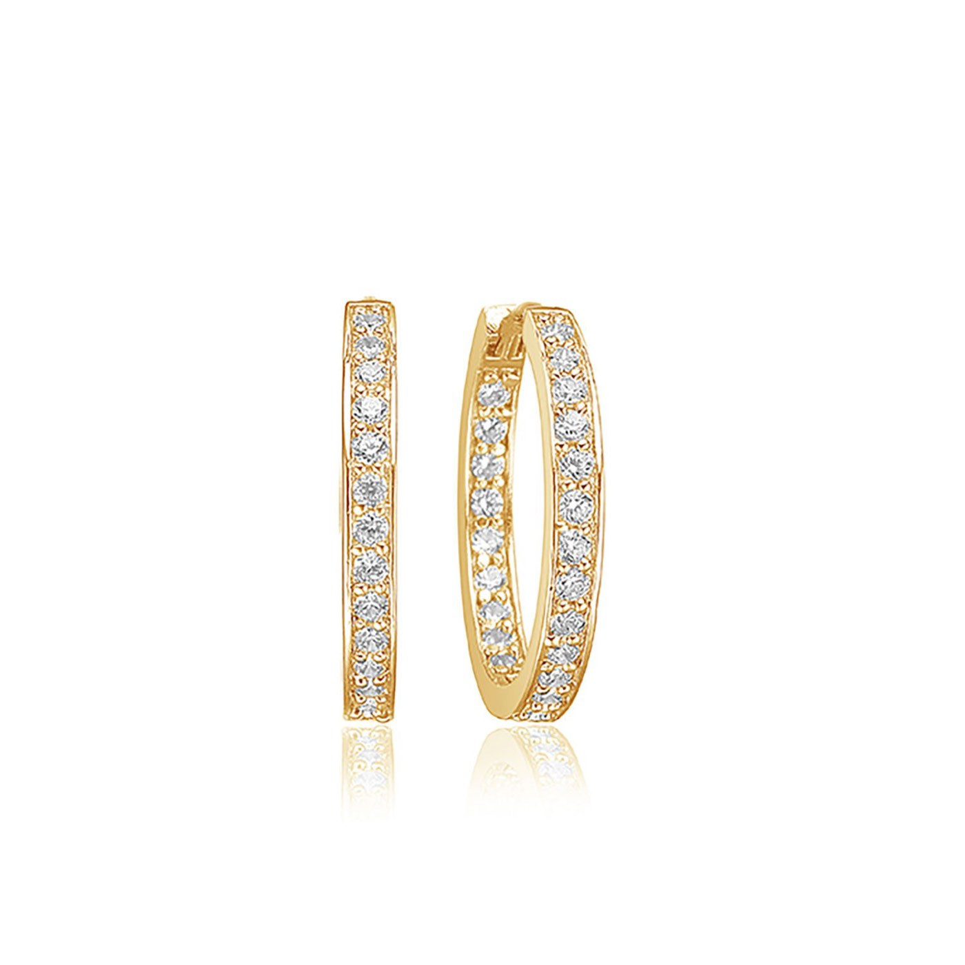 CORTE Earring White Zirkoner (Gold)
