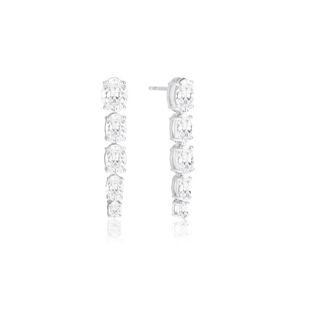 Ellisse Cinque - med vita zirkoner Earring