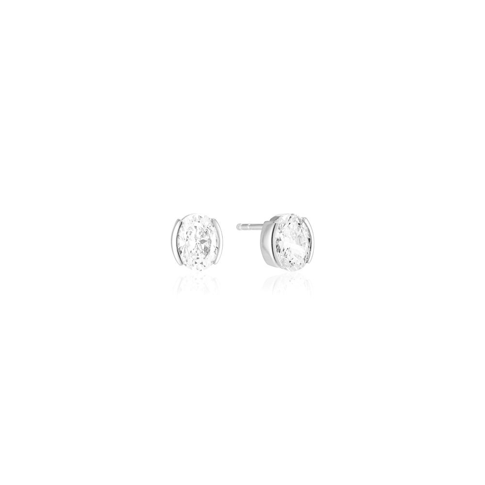 Ellisse Carezza - med vita zirkoner Earring