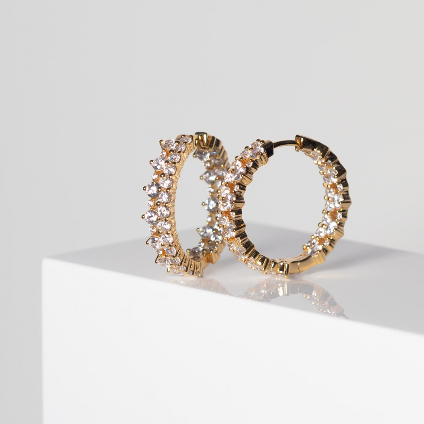 LIVIGNO CREOLO GRANDE EARRINGS Gold