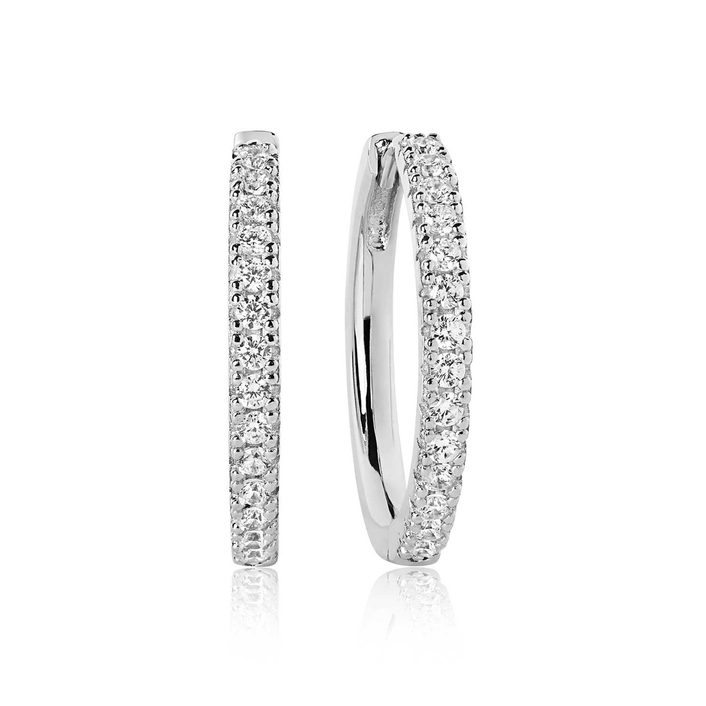 ELLERA GRANDE Earring White Zirkoner (silver)