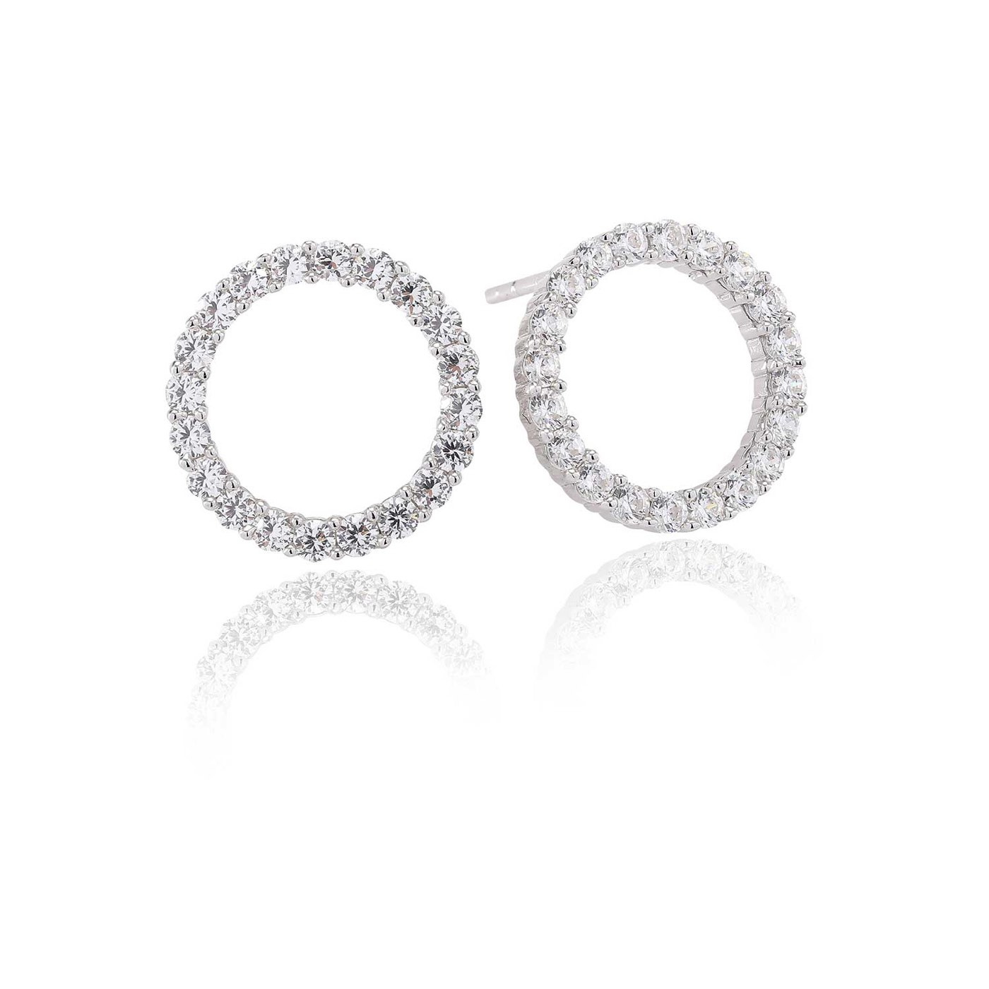 BIELLA UNO Earring White Zirkoner (silver)
